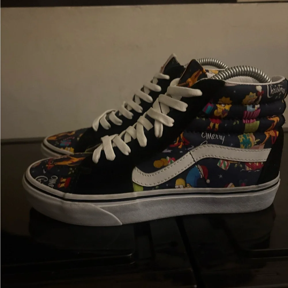 Vans x The Simpsons 2020 Christmas Sk8-Hi Men's Size 4.5 Women's‎ 6 Black 721454